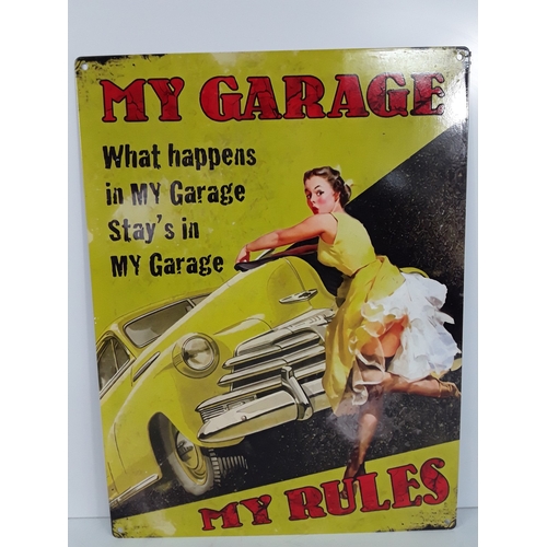 21 - Two tin advertising signs, 40 x 30cms