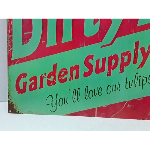 33 - Large tin advertising sign, 70 x 50cms