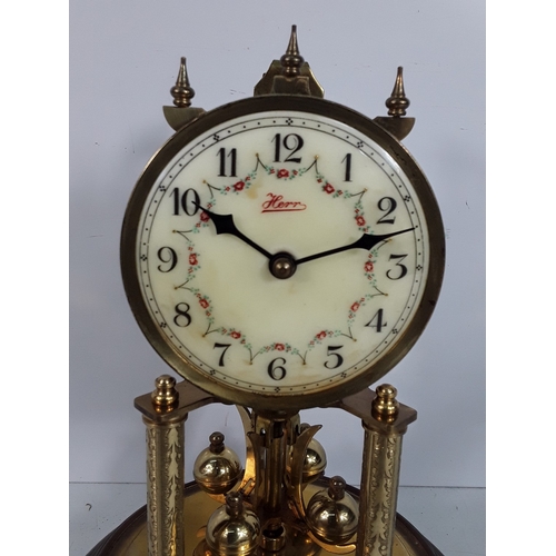 30 - Glass domed Anniversary clock