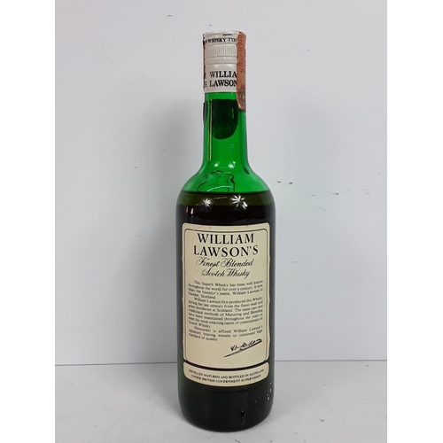 100 - Bottle of William Lawson's Finest Blended Scotch Whisky, 75cl, 40%, 1980's