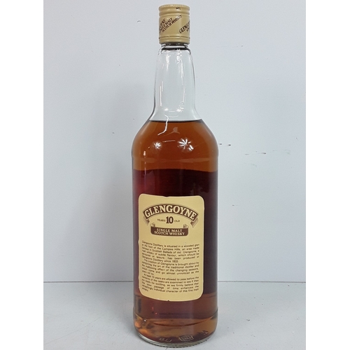 95 - Litre bottle of Glengoyne 10 years old single malt, 43%, 1980's