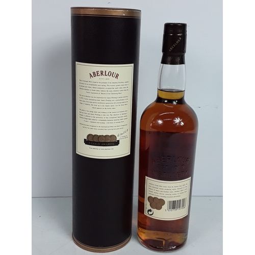 8 - Tubed bottle of Aberlour aged 10 years matured in sherry and bourbon casks, 70cl, 40%, 1990's