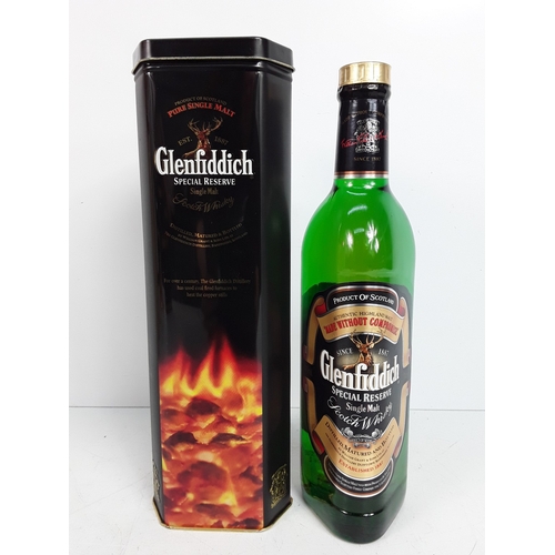 10 - Two tubed bottles of Glenfiddich Special Reserve single malt, 70cl, 40%, 1990's