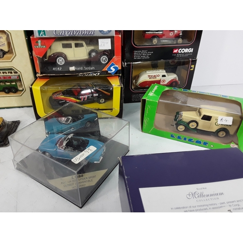35 - Two boxes of model vehicles