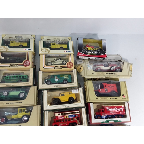35 - Two boxes of model vehicles
