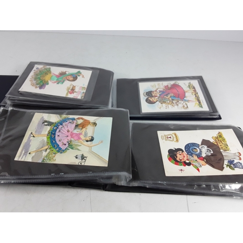 36 - Four albums of postcards