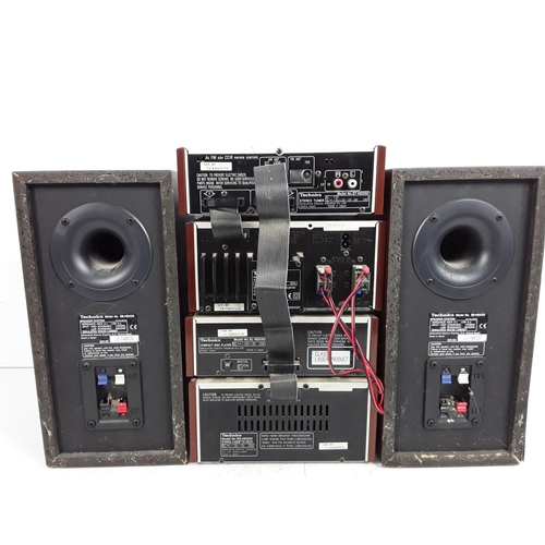 26 - Technics stacking stereo including tuner, CD player, Tape deck and amplifier