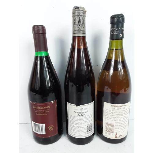28 - Eight bottles of various wines, including Chablis Grand Cru & Meursault