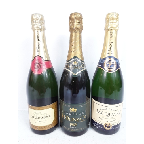 29 - Three bottles of Champagne, including Jacquart