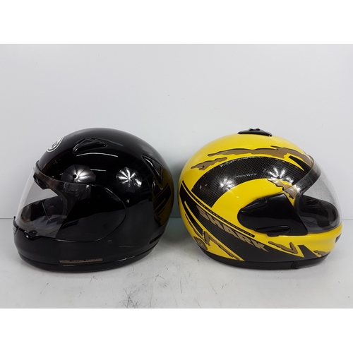 32 - Two motorbike helmets (display only)