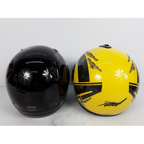 32 - Two motorbike helmets (display only)
