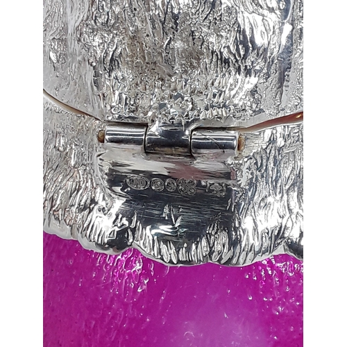 39 - Metal & glass claret jug in the form of an owl