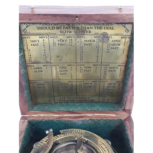 43 - Wooden cased sextant