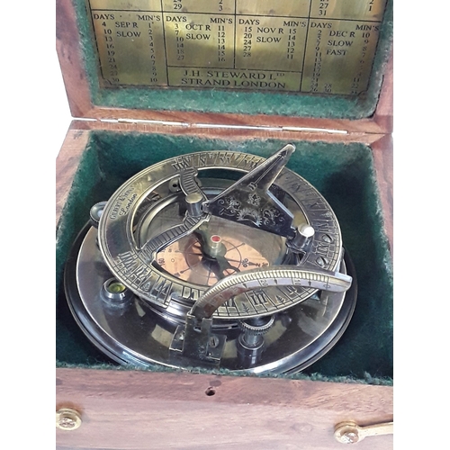 43 - Wooden cased sextant