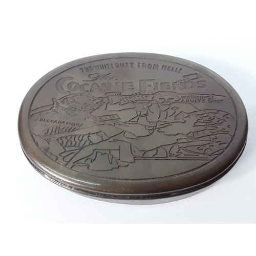 46 - Two Cocaine Fiends metal tobacco tins