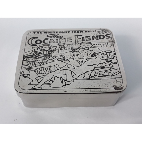 46 - Two Cocaine Fiends metal tobacco tins