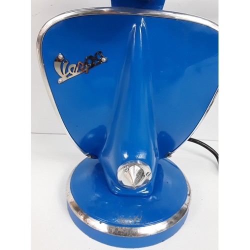 47 - Blue Vespa lamp