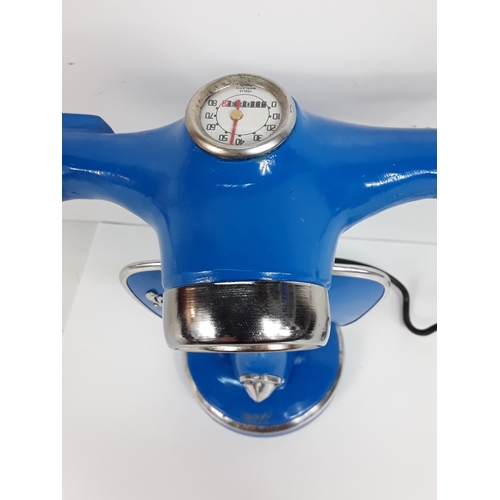 47 - Blue Vespa lamp