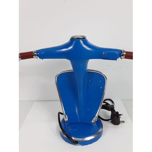 47 - Blue Vespa lamp