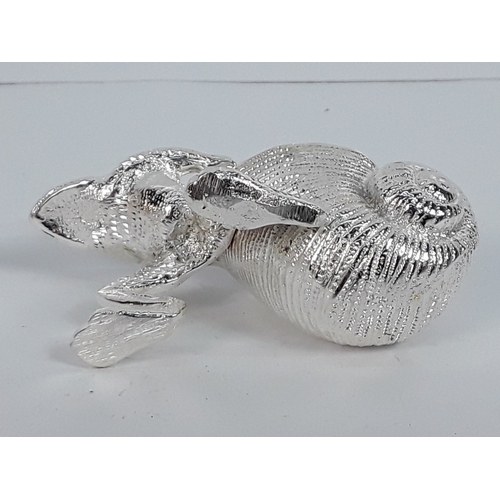 53 - Plated salt in the form of a frog and snail shell