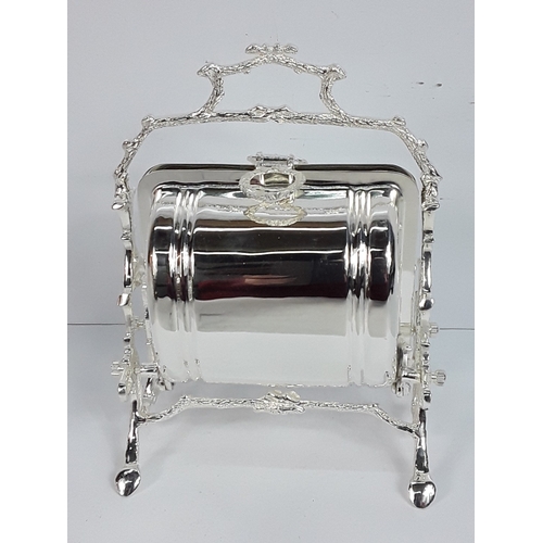 58 - Plated muffin dish in the form of a barrel