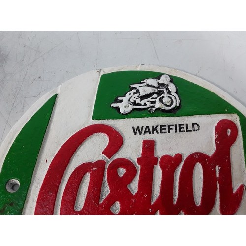 60 - Castrol metal sign