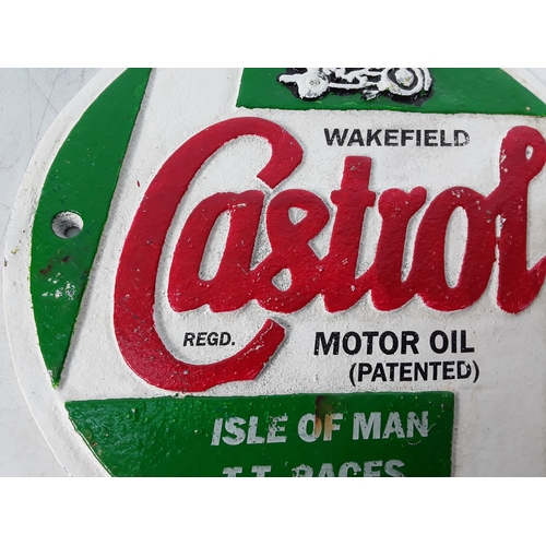 60 - Castrol metal sign