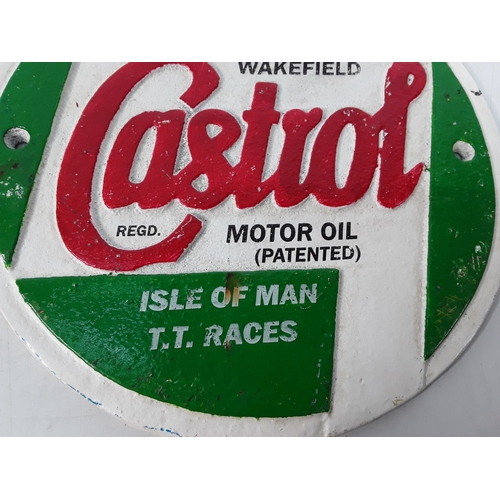 60 - Castrol metal sign