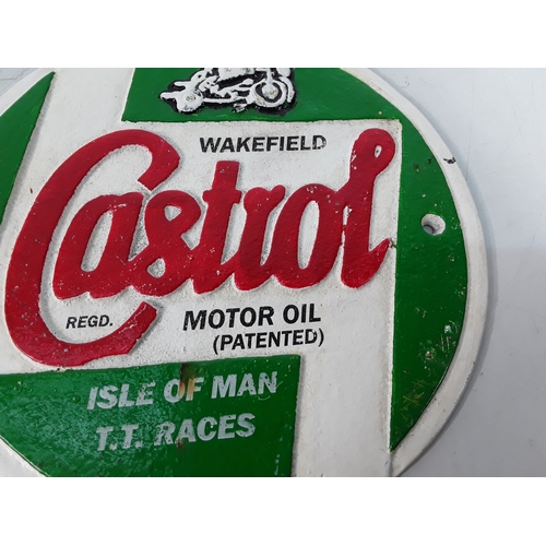 60 - Castrol metal sign