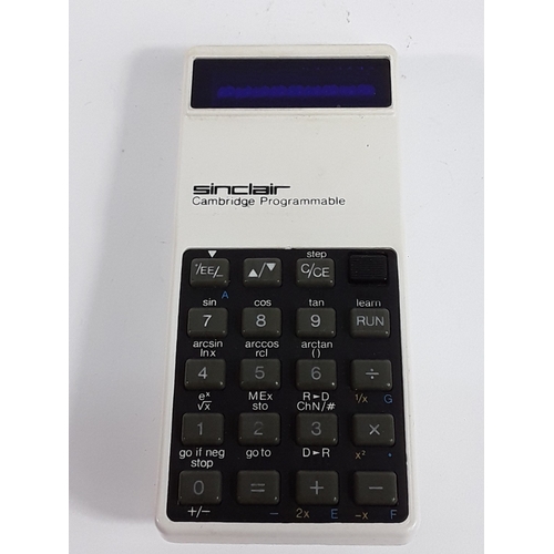 Vintage Sinclair Cambridge programmable calculator