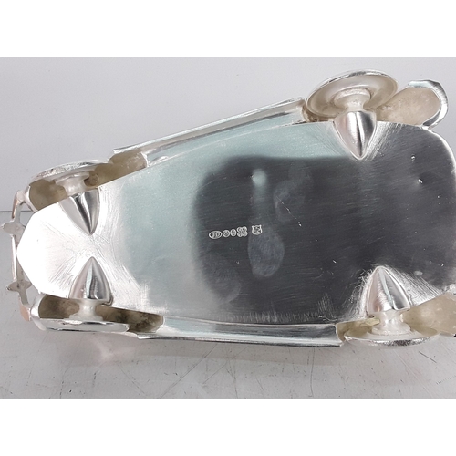 149 - Heavy cast metal three piece car related tea set