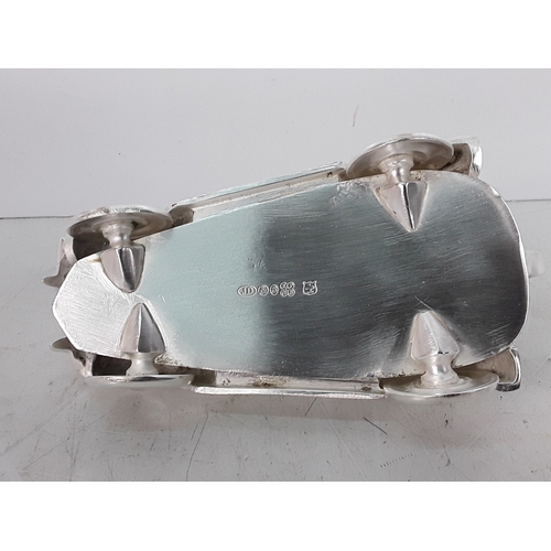 149 - Heavy cast metal three piece car related tea set