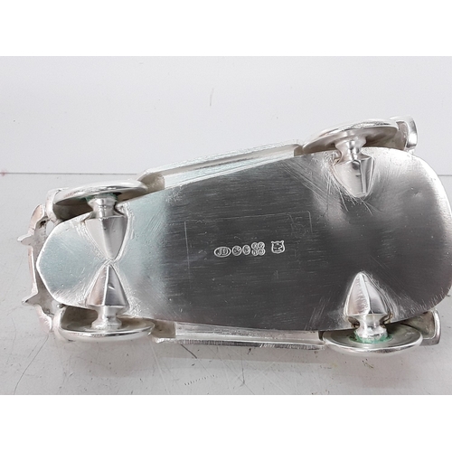 149 - Heavy cast metal three piece car related tea set