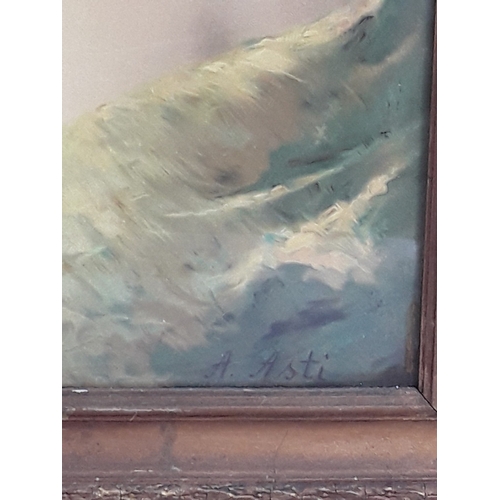 136 - Map, portrait of a lady and a New York scene on mirrored frame, largest being 102 x 41cms