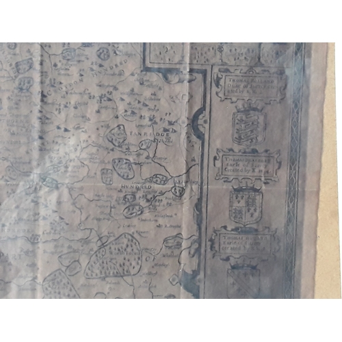 136 - Map, portrait of a lady and a New York scene on mirrored frame, largest being 102 x 41cms