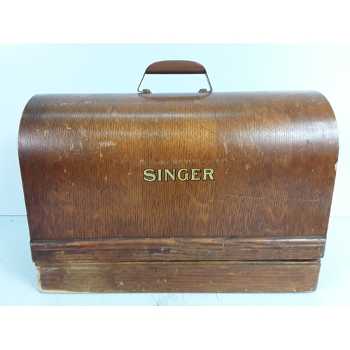 171 - Cased Singer sewing machine