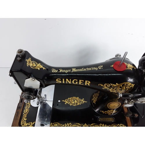 171 - Cased Singer sewing machine