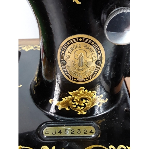 171 - Cased Singer sewing machine