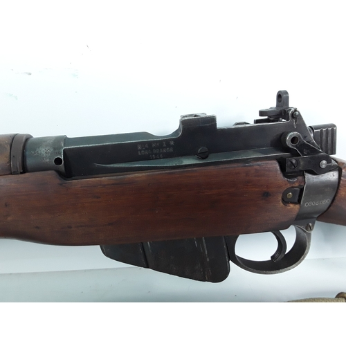 121 - Deactivated Enfield 303 new spec rifle with pig stick bayonet (complete with deactivation certificat... 