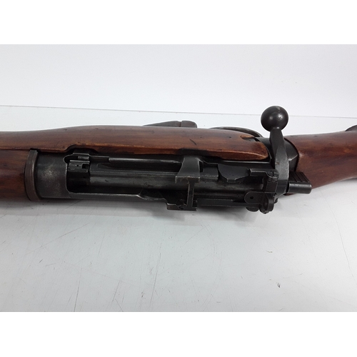 121 - Deactivated Enfield 303 new spec rifle with pig stick bayonet (complete with deactivation certificat... 