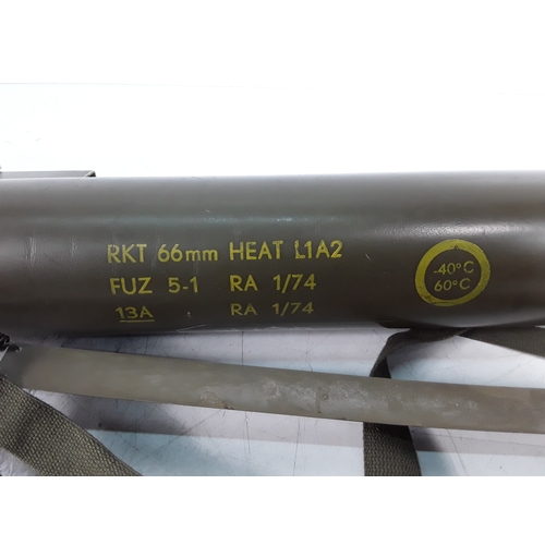 124 - Deactivated 66mm rocket launcher with deactivation certificate