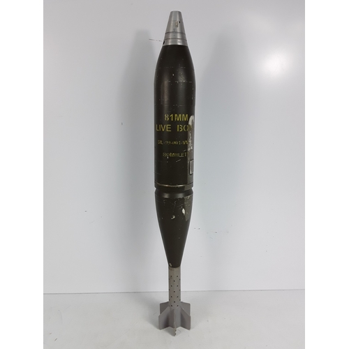 130 - Two 81mm inert mortars