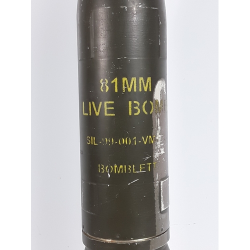 130 - Two 81mm inert mortars