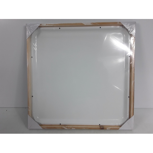 163 - Two boxes (24 pictures) of wooden framed metal pictures of an art pallet, 48 x 48cms