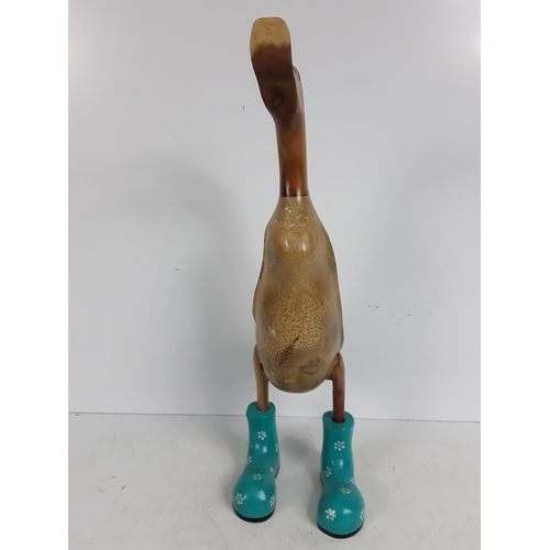 100 - Carved wooden duck