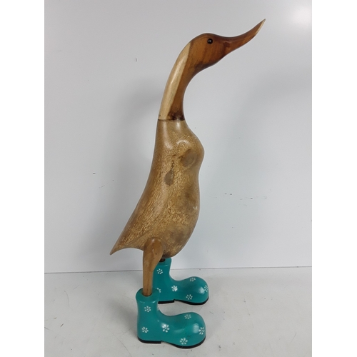 100 - Carved wooden duck