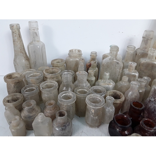 88 - Glassware, antique bottles, etc