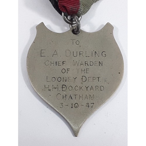 Five medals and jewels, 'For Faithful Service' inscribed Edward Albert ...
