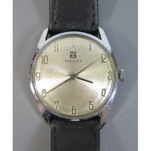 145 - A Tissot Gent's Steel Cased Manual Wind Wristwatch, running c. 1950's