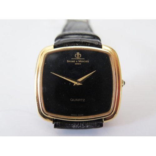 171 - A Baume & Mercier Gent's Quartz 18ct Gold Cased Wristwatch, case no. 1124561 47089